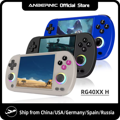 Retro Handheld Game Console 64 Bit Linux 4.0 Inch IPS Screen Support 5G WiFi Bluetooth Support HD Output RG40XXH