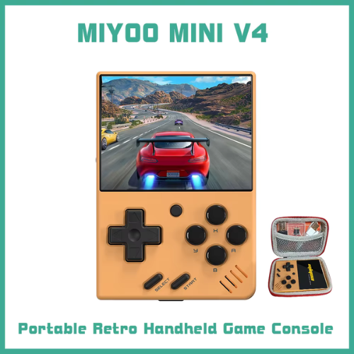 MIYOO MINI V4 PortableRetro Handheld Game Console 2.8Inch IPS Screen Video Game Consoles Linux System Classic Gaming Emulator